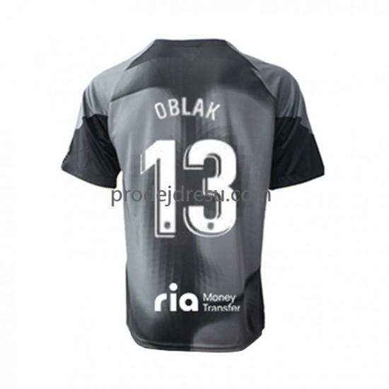 Atlético Madrid Dresy Fotbal Jan Oblak 13 Brankářské Muž Venkovní 2022-2023 Krátký rukáv