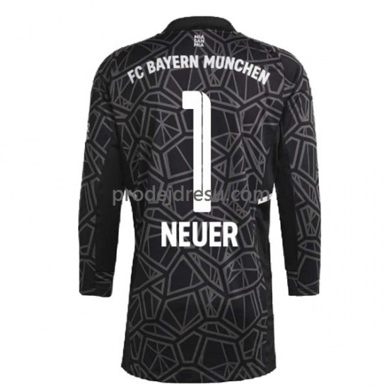 FC Bayern Mnichov Dresy Fotbal Manuel Neuer 1 Brankářské Muž Venkovní 2022-2023 Dlouhý rukáv
