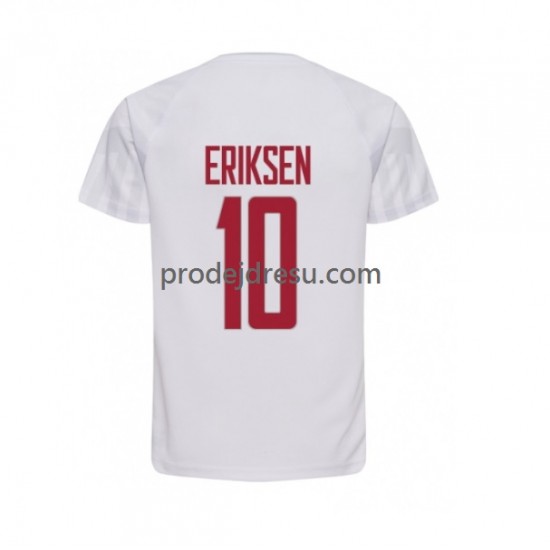Dánsko Dresy Fotbal Christian Eriksen 10 Muž Venkovní World Cup 2022 Krátký rukáv