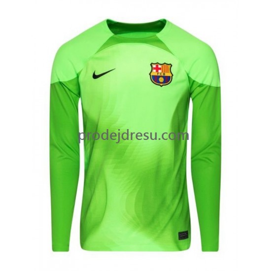 FC Barcelona Dresy Fotbal Brankářské Muž Domácí 2022-2023 Dlouhý rukáv