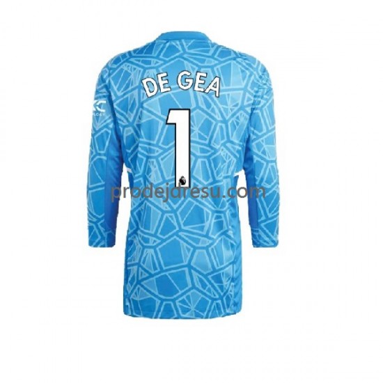 Manchester United Dresy Fotbal DE GEA 1 Brankářské Muž Domácí 2022-2023 Dlouhý rukáv