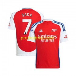 Arsenal Dresy Fotbal Bukayo Saka 7 Muž Domácí 2024-2025 Krátký rukáv
