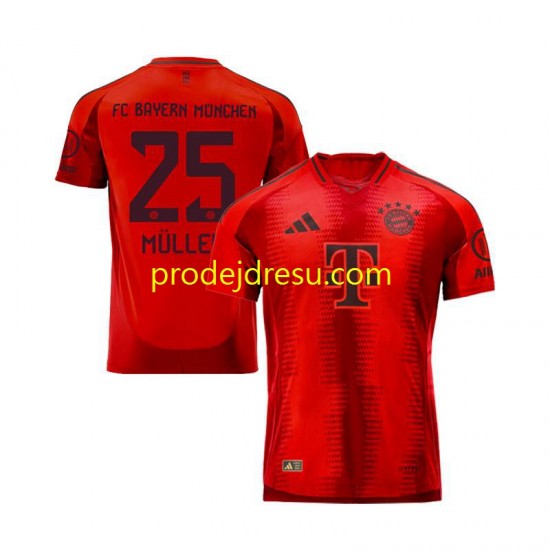 FC Bayern Mnichov Dresy Fotbal Thomas Muller 25 Muž Domácí 2024-2025 Krátký rukáv