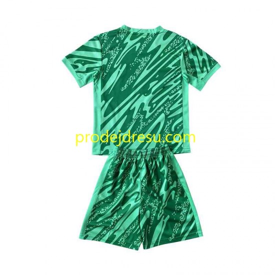 Brazílie Dresy Fotbal Brankářské Dětský Alternativní 2024 Krátký rukáv