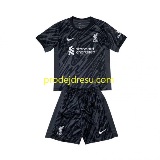 Liverpool Dresy Fotbal Brankářské Dětský Domácí 2024-2025 Krátký rukáv