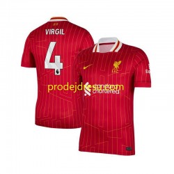 Liverpool Dresy Fotbal Virgil van Dijk 4 Muž Domácí 2024-2025 Krátký rukáv
