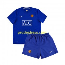 Manchester United Dresy Fotbal Retro Dětský Venkovní 2008 Krátký rukáv