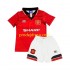 Manchester United Dresy Fotbal Retro Dětský Domácí 1994 Krátký rukáv