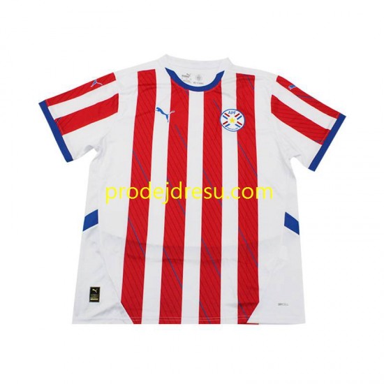 Dresy Fotbal Paraguay Muž Domácí 2024 Krátký rukáv