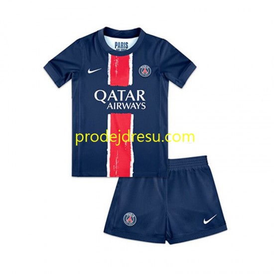 Paris Saint-Germain Dresy Fotbal Dětský Domácí 2024-2025 Krátký rukáv