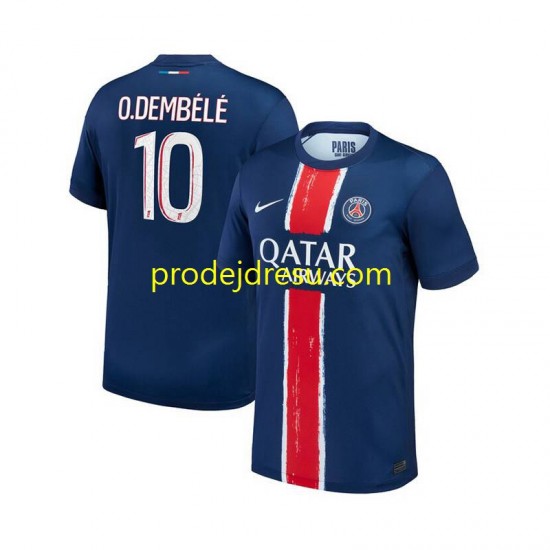 Paris Saint-Germain Dresy Fotbal Ousmane Dembele 10 Muž Domácí 2024-2025 Krátký rukáv
