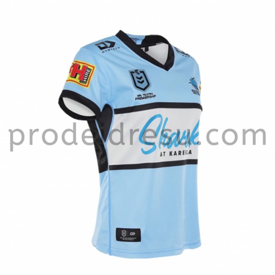Cronulla Sutherland Sharks Rugby Dresy Domácí 2021 Krátký Rukáv