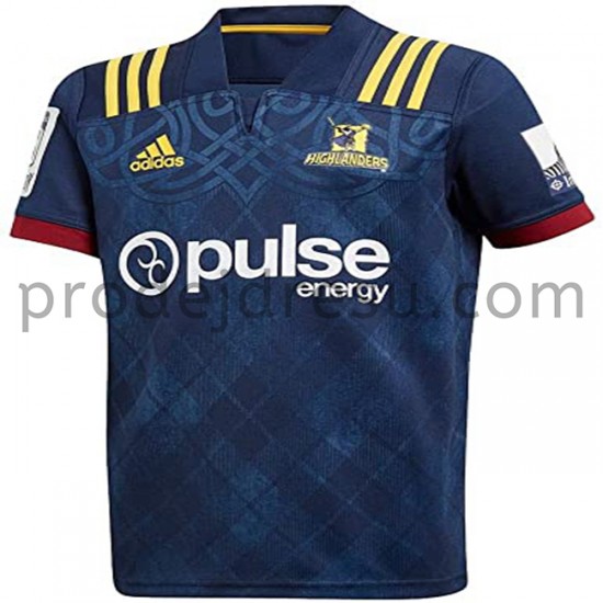 Dunedin Highlanders Rugby Dresy Domácí 2020 Krátký Rukáv