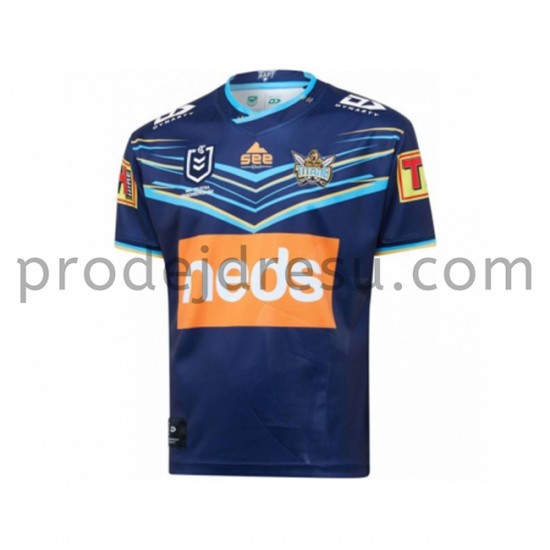 Gold Coast Titans Rugby Dresy Domácí 2020 Krátký Rukáv