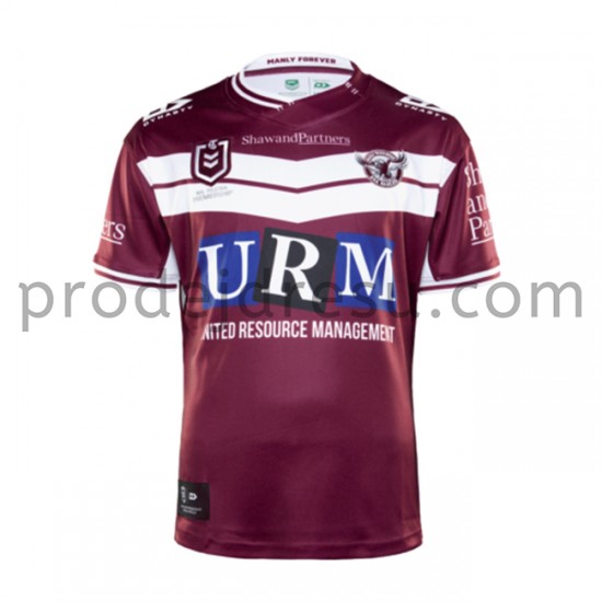 Manly Warringah Sea Eagles Rugby Dresy Domácí 2021 Krátký Rukáv