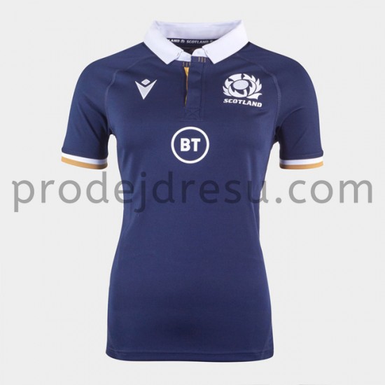 Skotská ragbyová reprezentace Dresy Žena Domácí 2020-2021 Krátký Rukáv