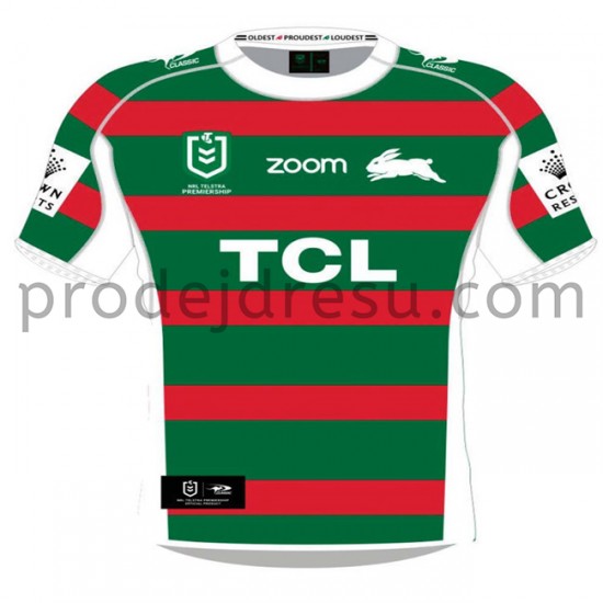 South Sydney Rabbitohs Rugby Dresy Venkovní 2021 Krátký Rukáv