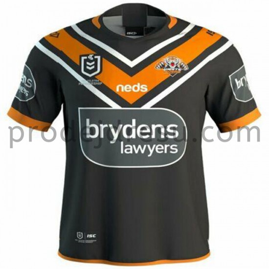 West Tigers Rugby Dresy Domácí 2020 Krátký Rukáv