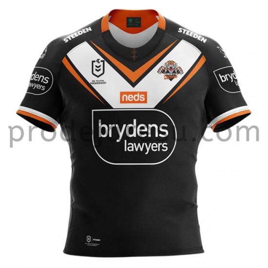 West Tigers Rugby Dresy Domácí 2021 Krátký Rukáv